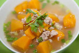 Cách nấu canh bí đỏ tôm tươi thịt xay ngon ngọt hấp dẫn cực dễ tại nhà