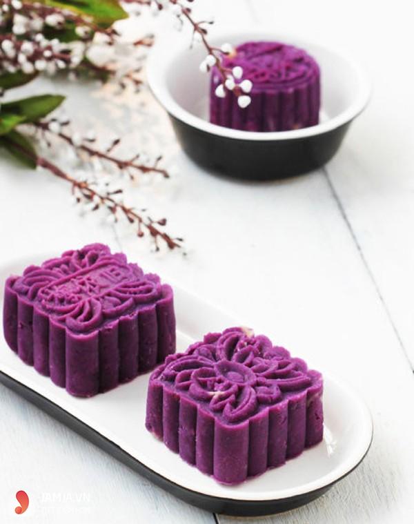 Bánh trung thu khoai tím ngon miệng, bắt mắt không cần lò nướng