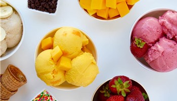 Làm kem hoa quả với máy ép chậm cực ngon